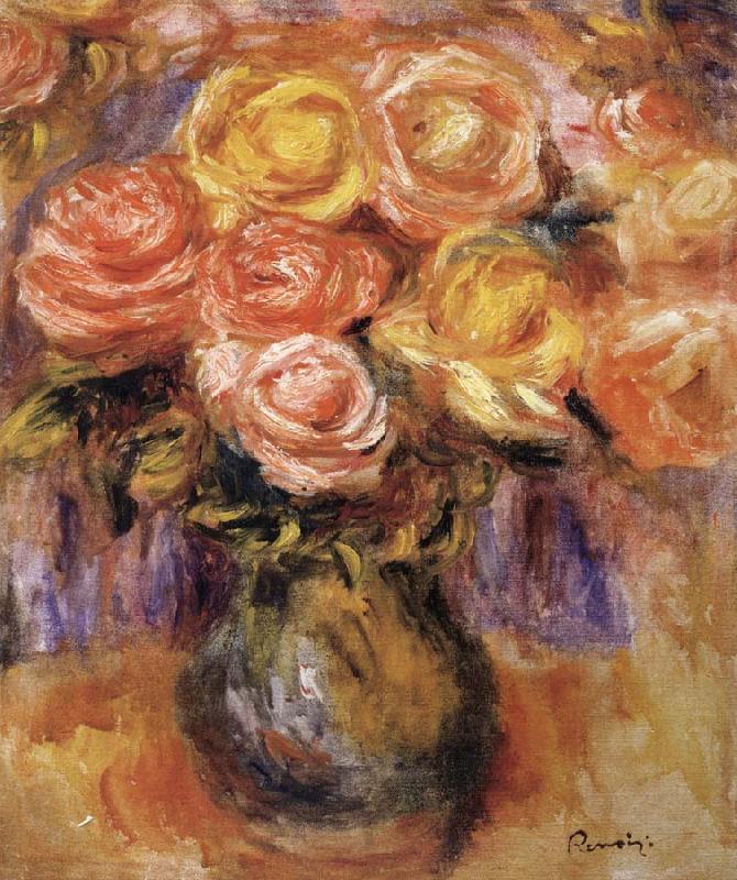 Pierre Renoir Vase of Roses